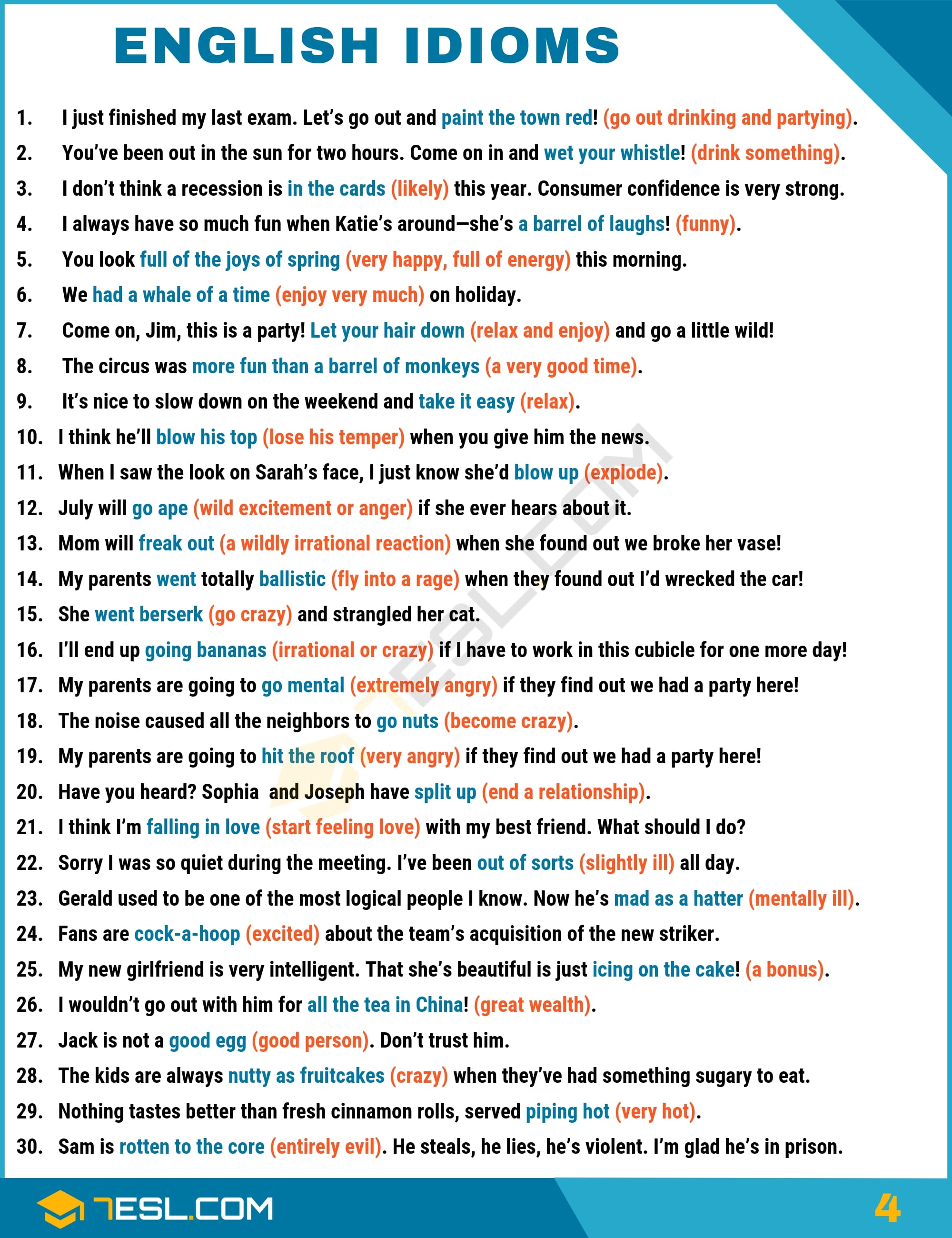Download List Of Idioms With Meanings And Sentences Pdf Myelasopa